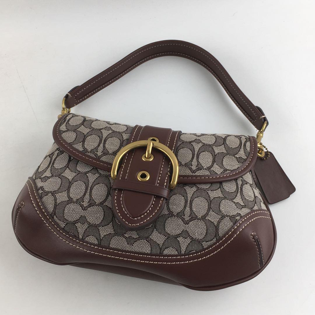 Coach Soho Signature Jacquard top handle shoulder bag CJ814 Coach Soho Signature Jacquard top handle shoulder bag CJ814