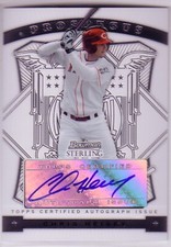 2009 Bowman Sterling Prospects #CH Chris Heisey Auto - NM-MT