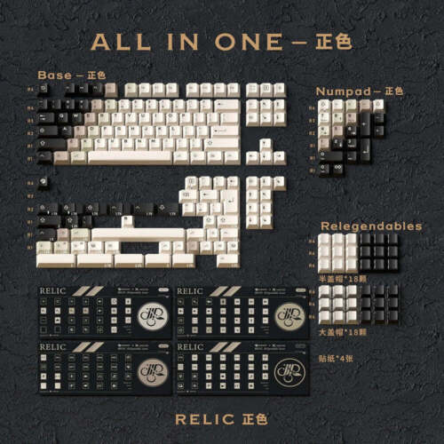 Domikey Relic Keycap abs doble disparo tecla para teclado mecánico póker - Imagen 5 de 5