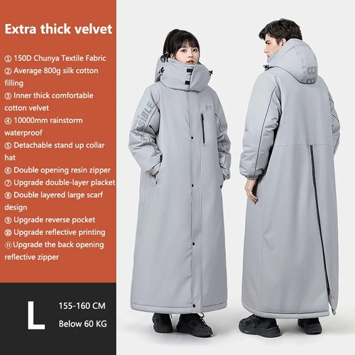 Waterproof Velvet Thickening Snowmobile Jackets Outdoor Riding Cold-proof Suits - Picture 34 of 40