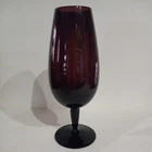 Vtg Mcm Purple Amethyst 11" Vase Art Glass Blenko