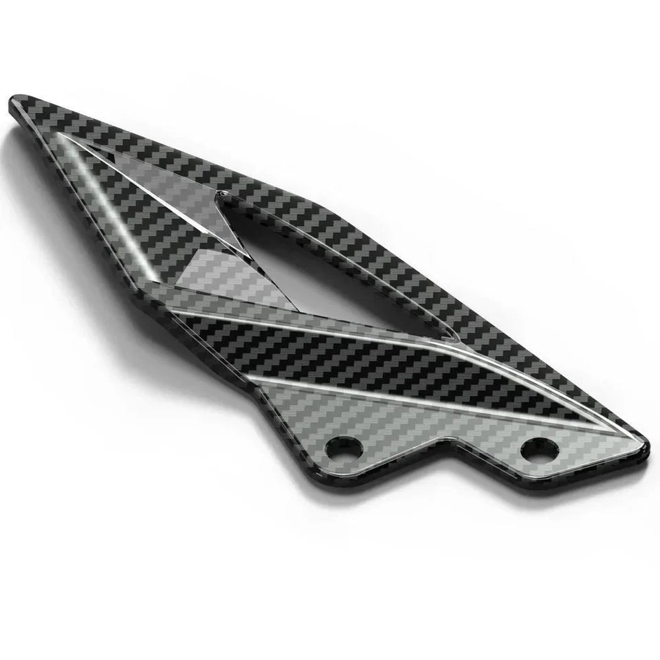 Protectores de placas de talón de fibra de carbono para Triumph Street Triple 765/R/RS 2016-2024 Foto 4 de 4