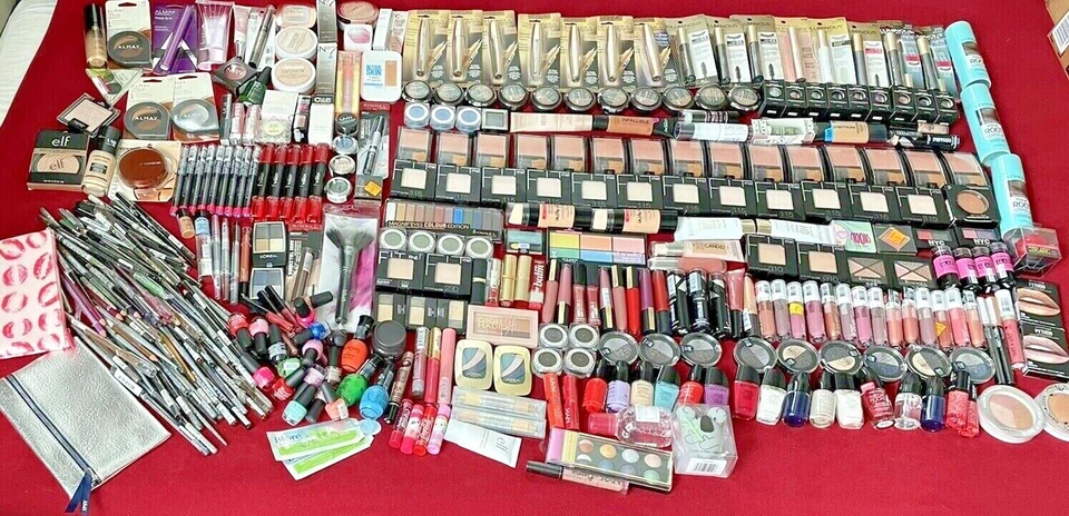 NOMBRE MARCAS 100 PRODUCTOS DE MAQUILLAJE MIXTOS HERRAMIENTAS PRODUCTOS DE BELLEZA - 50 A 90% PRECINTADOS Foto 3 de 4