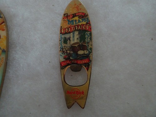 Hard Rock Cafe Magnet Miami surfboard bottle opener Concert series