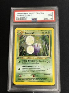 Jumpluff PSA 9 Pokemon Card 7/111 Neo Genesis 1st Edition Rare Holo 2000 MINT