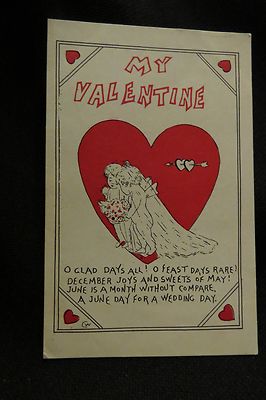 Vintage Bridal Cherub Salesman Sample Valentine Postcard Art Mfg 1920S ...