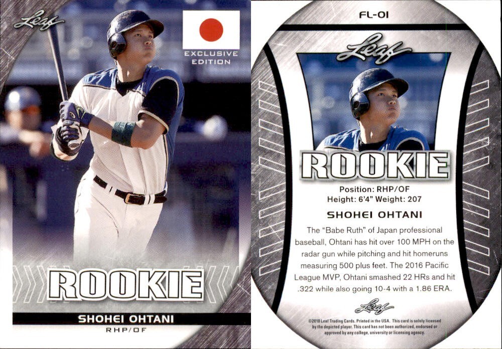 大谷翔平2018 LEAF THE NATIONAL BLUE 61/99#01 大谷翔平2018 LEAF THE NATIONAL BLUE 61/99#01