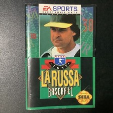 Tony La Russa Baseball SEGA Genesis Instruction Manual Only