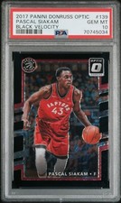 PASCAL SIAKAM 2017 Donruss Optic BLACK VELOCITY Prizm #25/39 * PSA 10 GEM * c2c