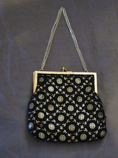 Vintage Black and Gold Walborg Purse