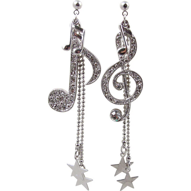 Orecchini A Gancetto Chiave Di Violino In Argento 925 Rodiato – Damiano Argenti – Gioielli Made In Italy Anallergici