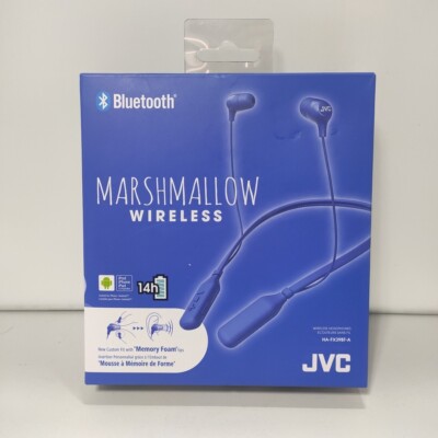 JVC HA-FX39BTA BLUE Marshmallow Bluetooth Neckband In-Ear Headphone /Brand New