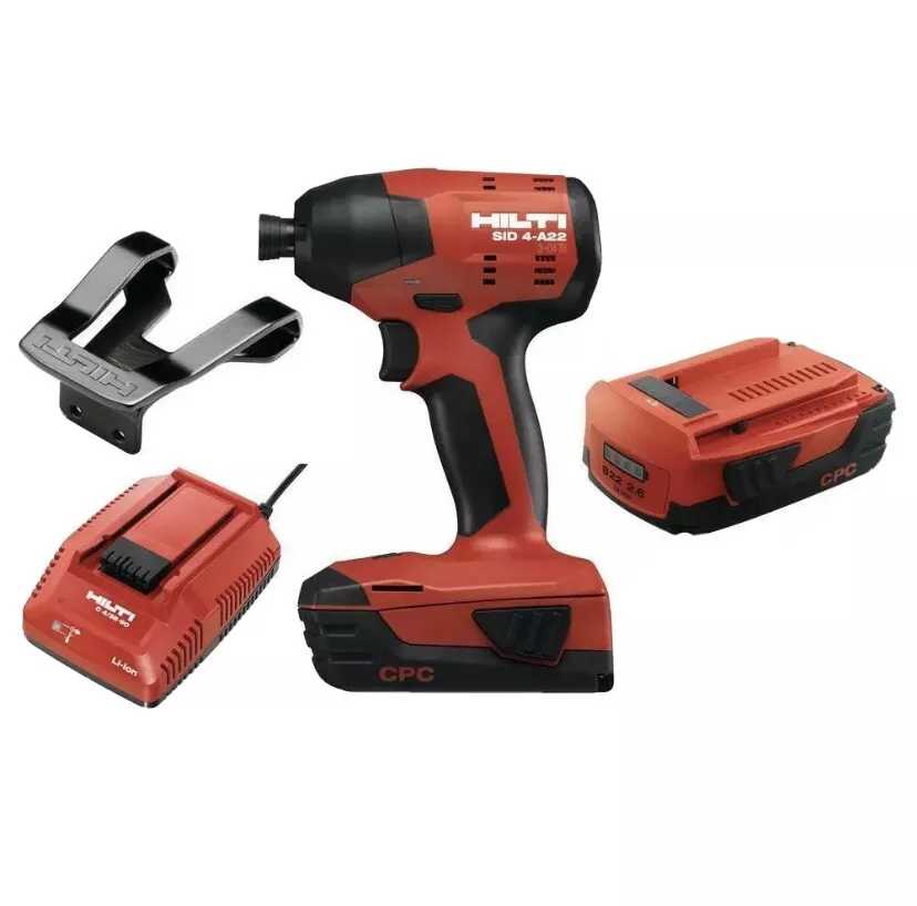 HILTI Impact Driver 22V Li Ion 1 4 Hex Cordless SID 4 A22 2