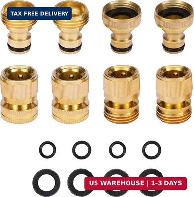 Garden Hose Quick Connect Solid Brass Garden Hose Connector Water Hose Connector