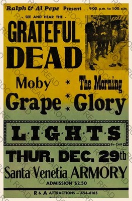 Grateful Dead/Moby Grape-Santa Venetia Armory, CA 12-29-66 Concert