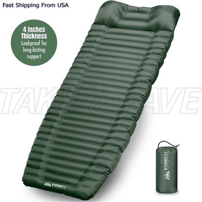 Compact Self-Inflating Sleeping Pad with Pillow for Backpacking & Tent Camping
