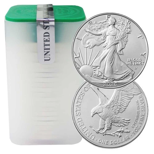 Sealed Roll of 20 – 2026 $1 1-oz American Silver Eagle BU