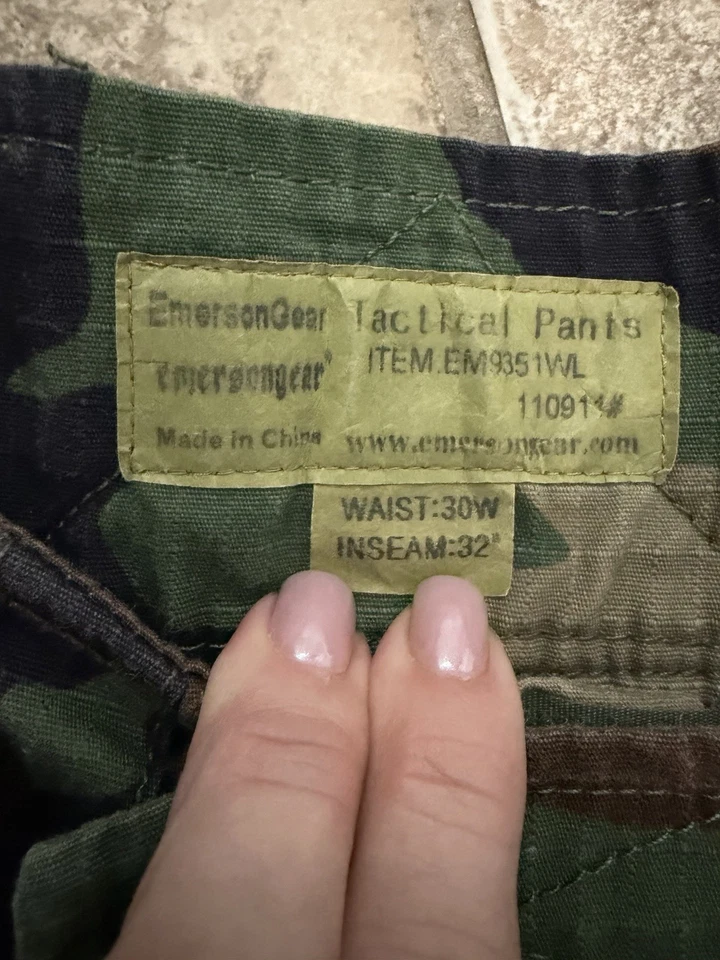 Emerson Gear Tactical Pants Military Knee Pads Adjustable! EM9351WL 30x32’s! EUC - Image 2 of 4