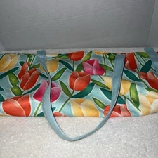 Ritz Flowers Tulip Print Apron Spring Retired Print