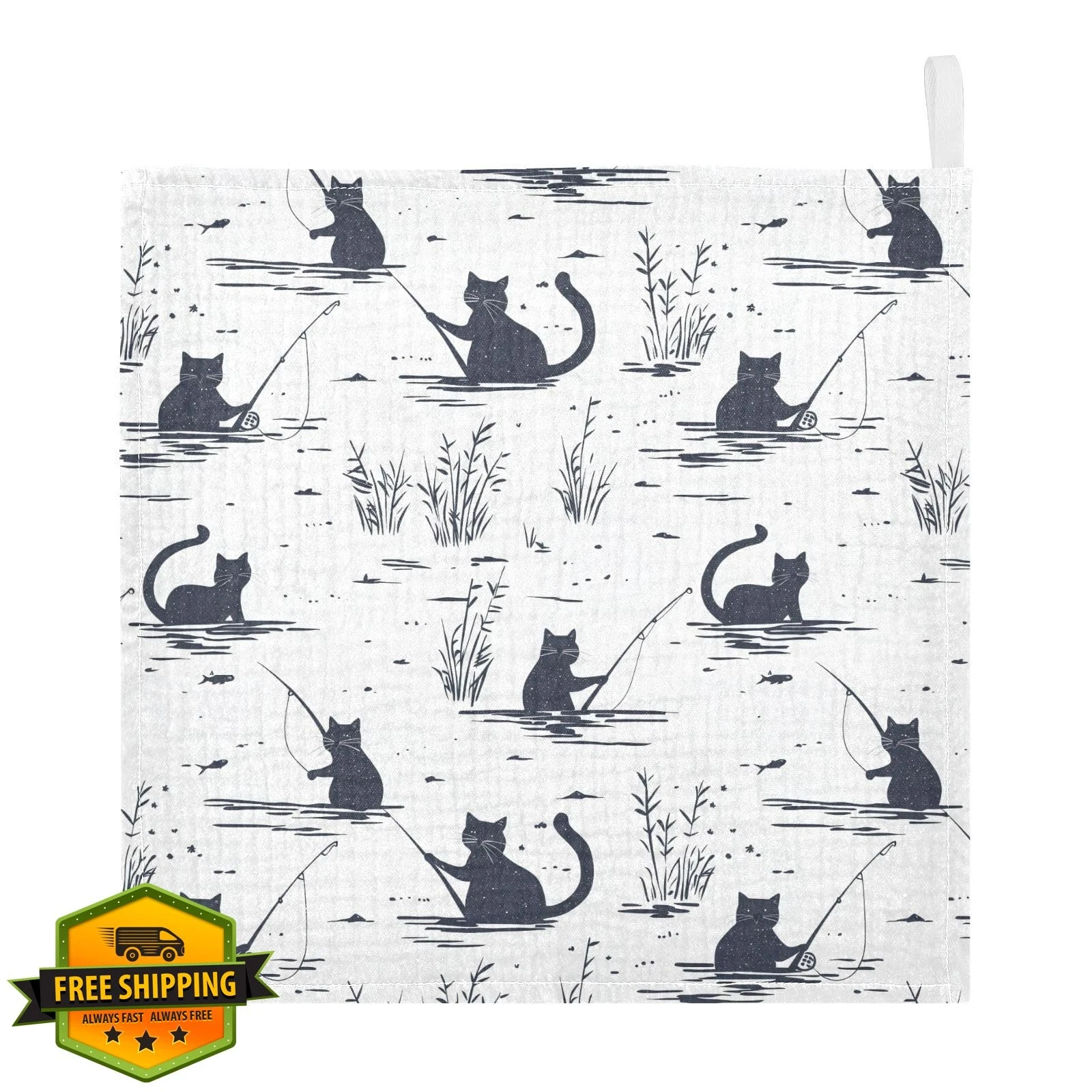 vvfelixl Cat Fishing Burp Cloths Multicolor 33 5 Pack