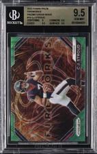 2023 PANINI PRIZM FIREWORKS GREEN WAVE #F10 CJ STROUD ROOKIE RC BGS 9.5