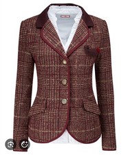 Joe Browns Burgundy Check  Jacket Size 14