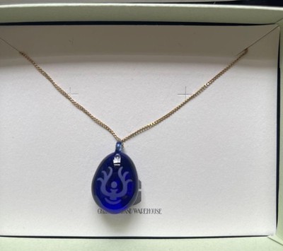 New Laputa Castle In The Sky Flying Stone Necklace Blue Ghibli Park Limited
