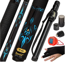 Set profesional de taco de billar de madera 58” con estuche rígido y accesorios