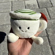 NWT Gigglescape 6  Matcha Smiling Plush Valentines Green Heart Coffee