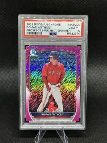 PSA 10 : Roman Anthony Bowman Chrome 2023 Fuchsia Shimmer /199