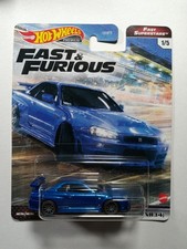 Hot Wheels Premium Fast Furious Fast Superstars Nissan Skyline Gtr Bnr34 Blue