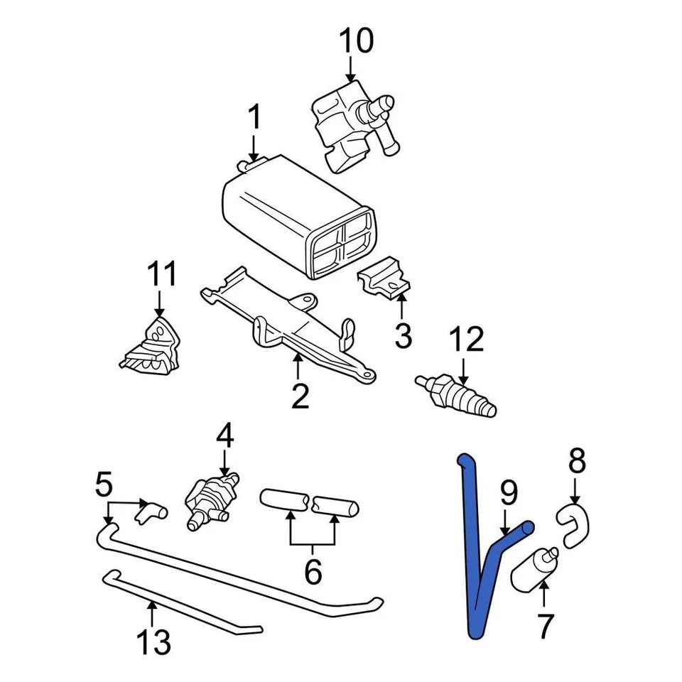 For Volvo S60 2001-2009 Volvo 1270256 Evaporative Emissions System Lines Foto 3 de 3