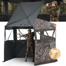 VEVOR 6-7 Person Portable Hunting Blind Ground Deer Duck Blind with Carrying Bag