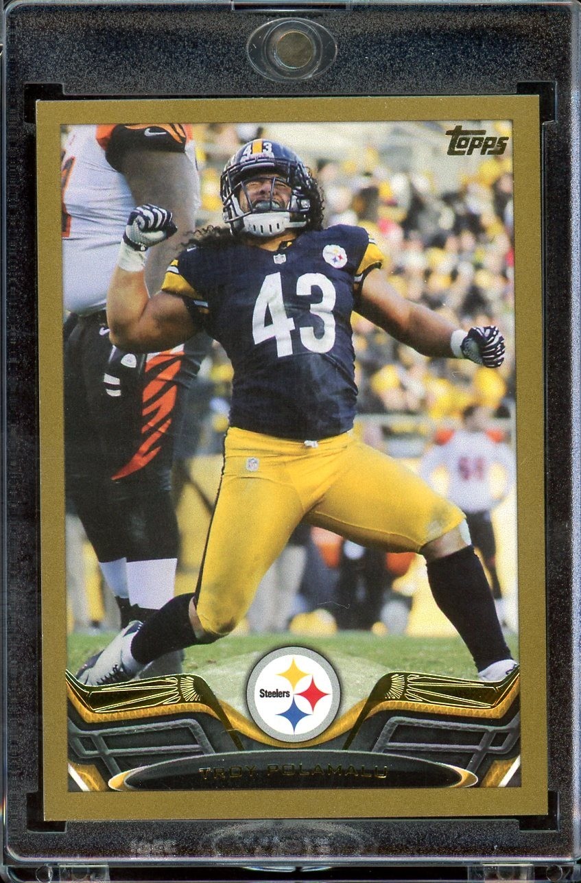 2013 Topps #180 Troy Polamalu Gold #/2013