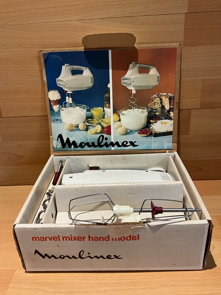 Mezclador de comida manual Moulinex Marvel vintage años 70 - en caja y completo Foto 2 de 4
