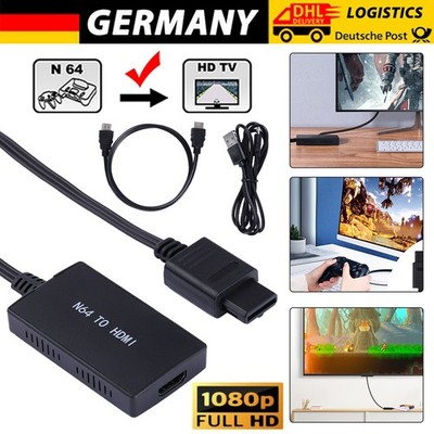 N64 auf HDMI Converter Kabel Adapter HD for Nintendo 64 Gamecube Super NES/SNES
