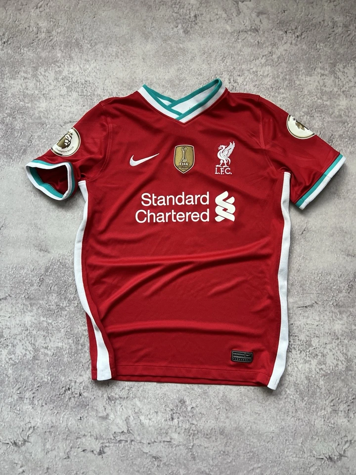 Футболка домашняя Liverpool FC 2020/21 — Thiago No6 — детский размер L красная - Изображение 2 из 4