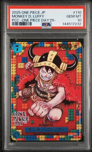 2025 ONE PIECE JPN PREM CARD COLL ONE PIECE DAY '25 #110 MONKEY D. LUFFY PSA 10