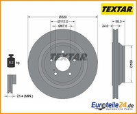 2 St. Bremsscheibe Pro+ Textar 92160705 FüR Mercedes-Benz Sl