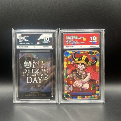 One Piece Day 25 Monkey D Luffy & Don Card Japanese ACE 10 