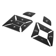 Steering Wheel Button Stickers Cover for Mercedes ML GL GLK 12 pcs