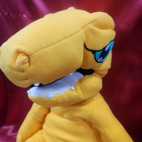 Early 2000- Digimon - Agumon Jumbo Cuddle Pillow 22" Plush - Picture 5 of 24