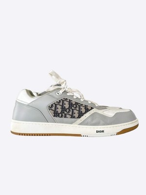 Dior Grey & White Oblique B27 Sneakers