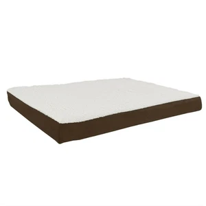 Orthopedic Dog Bed Large Memory Foam Cozy Sherpa 36" x 27" Washable Cover