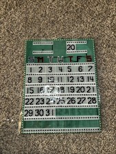 Vintage Handmade Plastic Canvas Perpetual Calendar Needlecraft Yearly Monthly