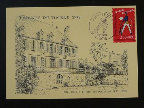 stamp day postal office FDC card France 1993