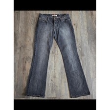 Vintage Bongo Faded Dark Wash Bootcut Jeans Y2K