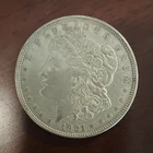1921 Morgan Silver Dollar $1 Business Strike Coin, Uncertified Ungraded