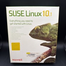 SUSE Linux 10.1 Strong Encryption Box Set 7-Disc CD/DVD  Manual Novell Complete