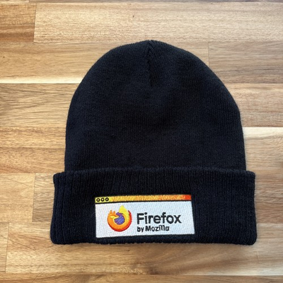 #ad Mozilla Firefox Beanie Hat Internet Browser Promo Black HitWear One Size $19.99